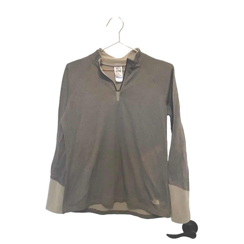 The North face 1/4 zip pullover top size medium